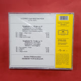 Ludwig Van Beethoven. Symphonie Nos. 4 Y 7. Berliner Philharmoniker. Herbert Von Karajan. CD