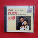 Bartók. Violin Concertos 1 Y 2. Midori. Berliner Philharmoniker. Zubin Mehta. CD