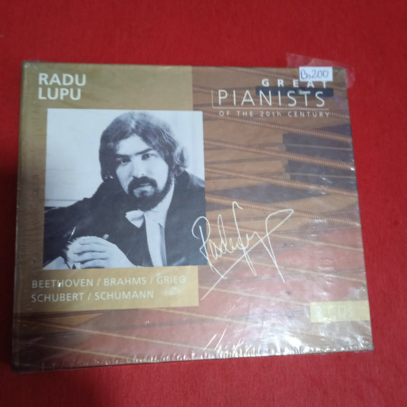 Radu Lupu. Beethoven. Brahms. Grieg, achubert, Schumann